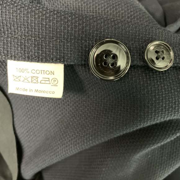 DRIES VAN NOTEN Chest Navy Gold Embellishment Cotton Sport Coat - Picture 6 of 7